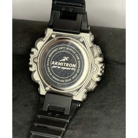 Armitron Men’s Digital Sports Watch Red Black 330FT Chronograph Alarm Timer - Picture 5 of 5